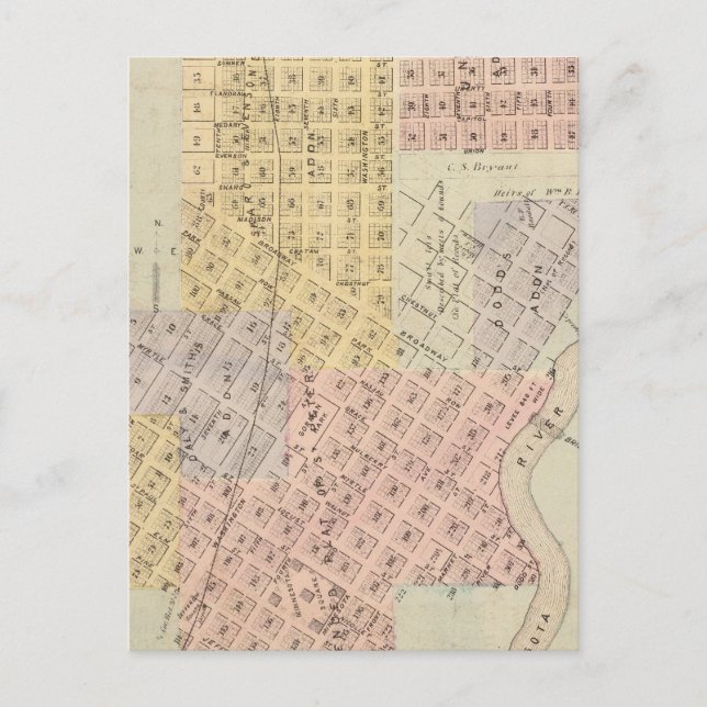 Postale Carte de la ville de Saint-Pierre, Minnesota (Devant)