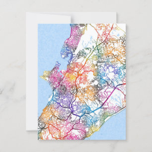 Postale Carte de la ville de Salvador Brésil