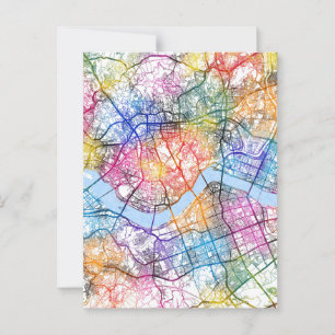 Postale Carte de la ville de Séoul Corée du Sud