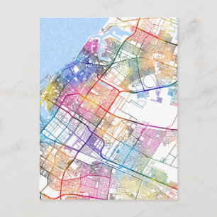 Postale Carte de la ville de Sharjah Émirats arabes unis
