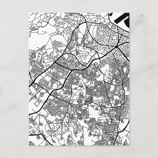 Postale Carte de la ville de Tanger Maroc (Devant)