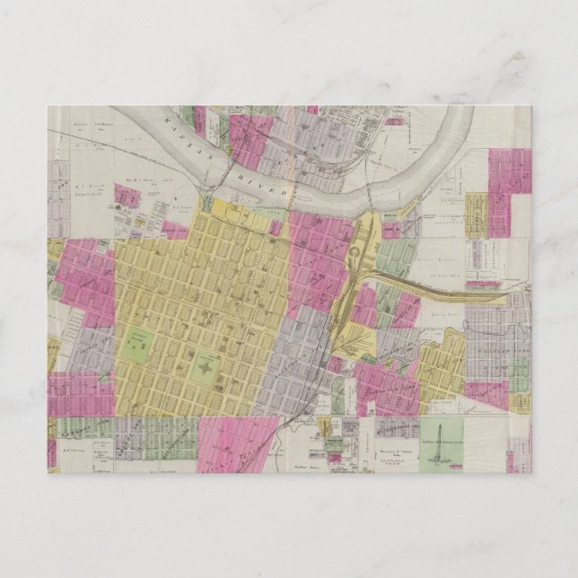 Postale Carte de la ville de Topeka (Devant)
