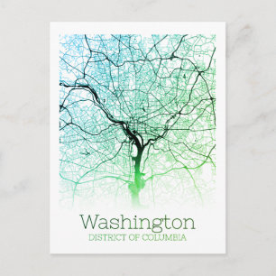 Postale Carte de la ville de Washington DC