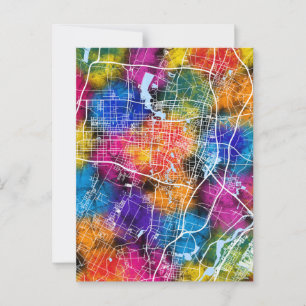 Postale Carte de la ville de Yinchuan