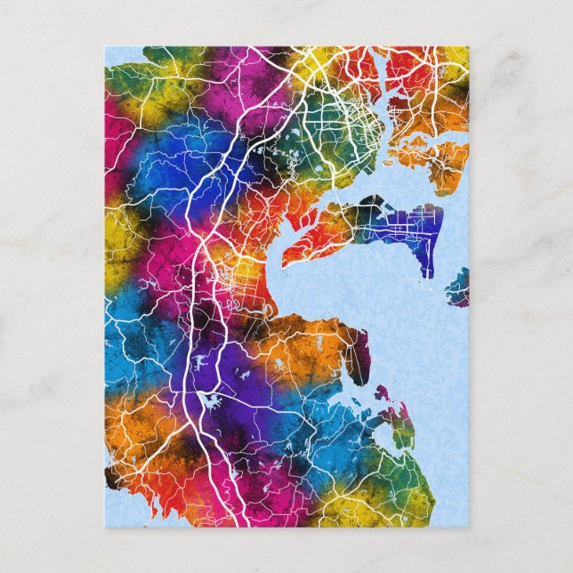 Postale Carte de la ville de Zhanjiang (Devant)