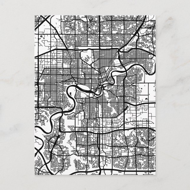 Postale Carte de la ville d'Edmonton Canada (Devant)