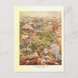 Postale Carte de la vue 1910 aérienne - parc national de