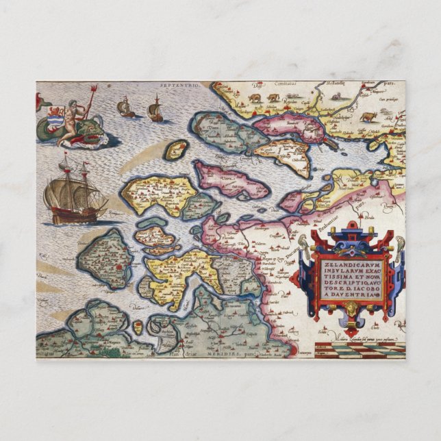 Postale Carte de la Zélande, vers 1560 (Devant)