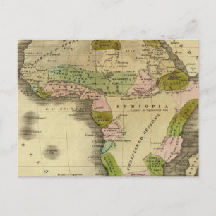 Postale Carte de l'Afrique