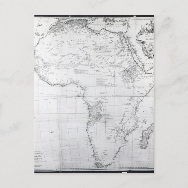 Postale Carte de l'Afrique (Devant)