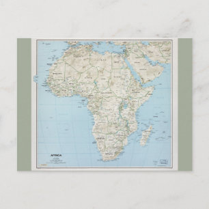 Postale Carte de l'Afrique (1977)