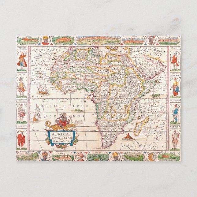 Postale Carte de l'Afrique 2 (Devant)