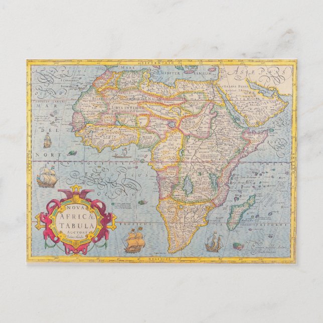 Postale Carte de l'Afrique 4 (Devant)
