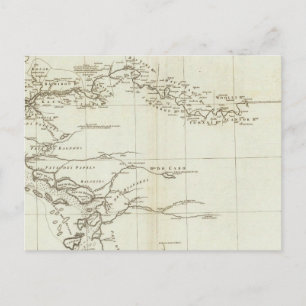 Postale Carte de l'Afrique de l'Ouest