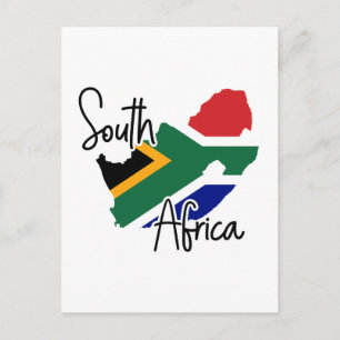 Postale Carte de l'Afrique du Sud