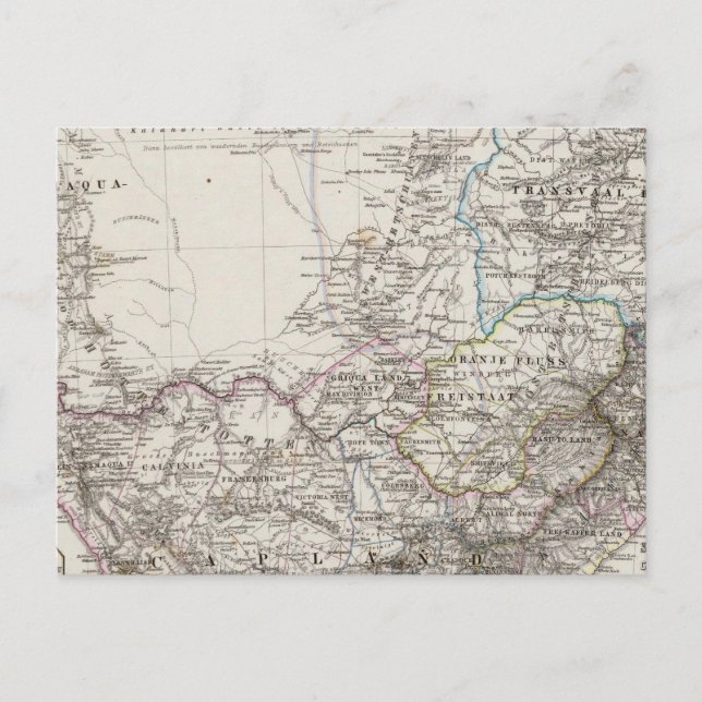 Postale Carte de l'Afrique du Sud (Devant)