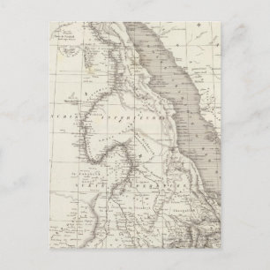 Postale Carte de l'Afrique orientale