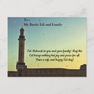 Postale Carte de l'Aïd el-Fitr