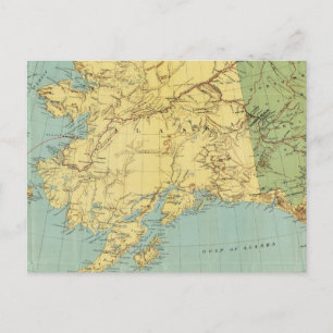 Postale Carte de l'Alaska de Rand McNally