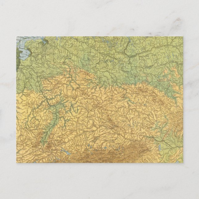 Postale Carte de l'Allemagne (Devant)