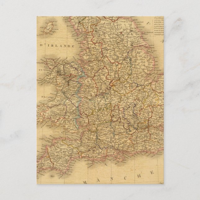 Postale Carte de l'anglais antique (Devant)