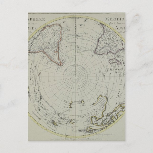 Postale Carte de l'Antarctique 2 (Devant)