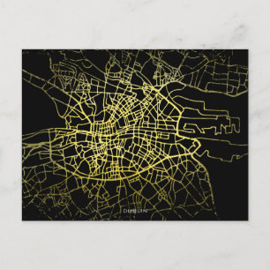 Postale Carte de l'Art Style Gold Dublin