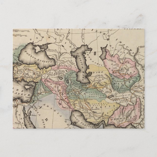 Postale Carte de l'Atlas asiatique (Devant)