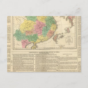 Postale Carte de l'Atlas chinois et japonais