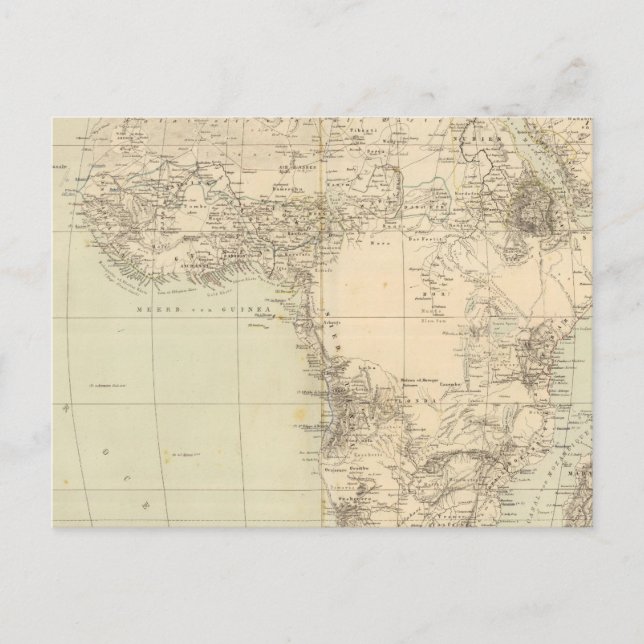 Postale Carte de l'Atlas d'Afrique montrant les colonies (Devant)