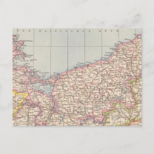 Postale Carte de l'Atlas de Pommern