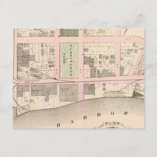 Postale Carte de l'Atlas du parc du port de Washington