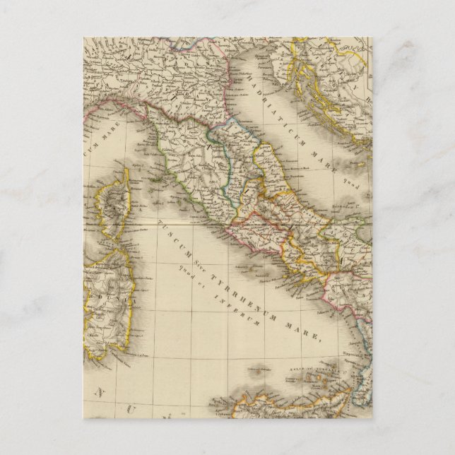 Postale Carte de l'Atlas Rome (Devant)