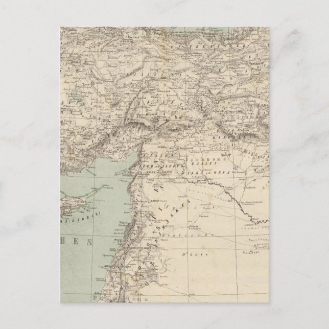Postale Carte de l'Atlas turc (Devant)