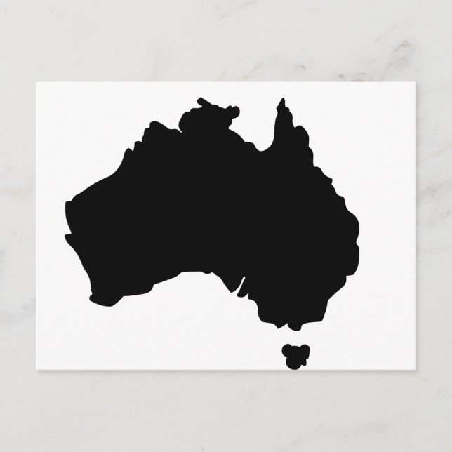Postale Carte de l'Australie (Devant)