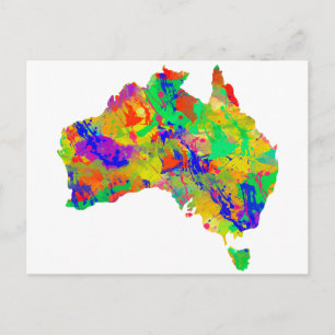 Postale Carte de l'eau de l'Australie