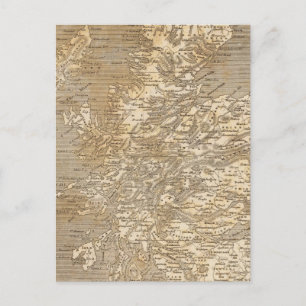Postale Carte de l'Écosse par Arrowsmith