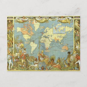 Postale Carte de l'Empire Britannique