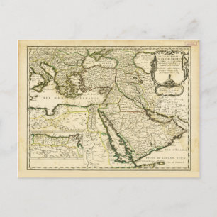 Postale Carte de l'Empire ottoman (1654)