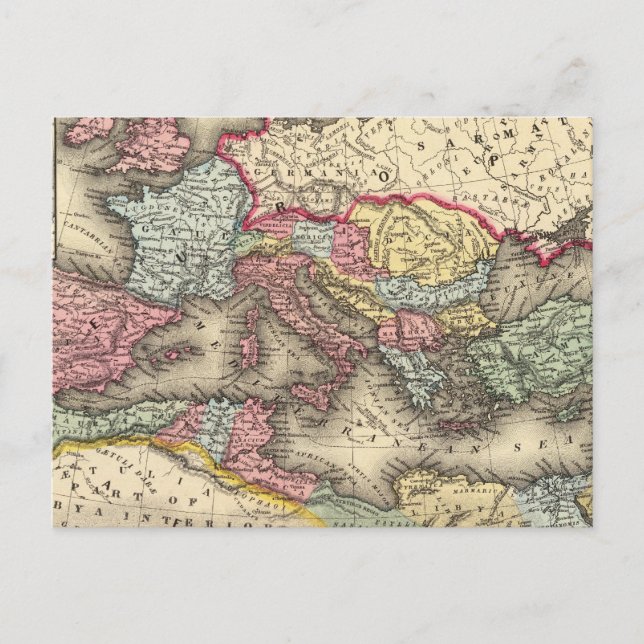 Postale Carte de l'Empire romain (Devant)