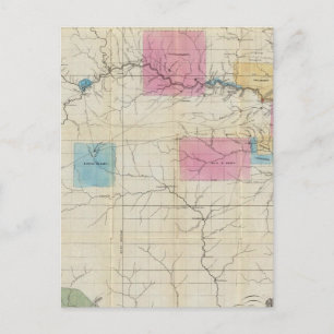 Postale Carte de l'est du Kansas