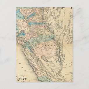 Postale Carte de l'État de Californie
