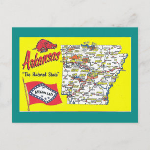 Postale Carte de l'État de l'Arkansas