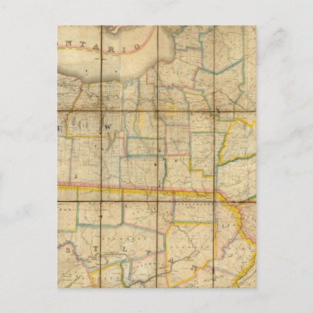 Postale Carte de l'État de New York (Devant)