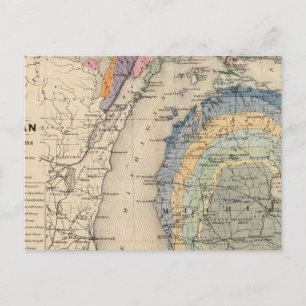 Postale Carte de l'État du Michigan