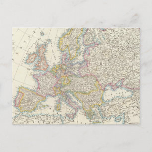 Postale Carte de l'Europe 3