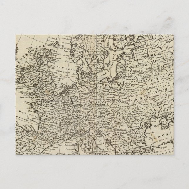 Postale Carte de l'Europe 3 (Devant)