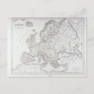 Postale Carte de l'Europe 5