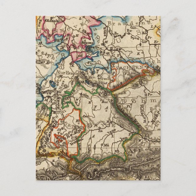 Postale Carte de l'Europe orientale (Devant)