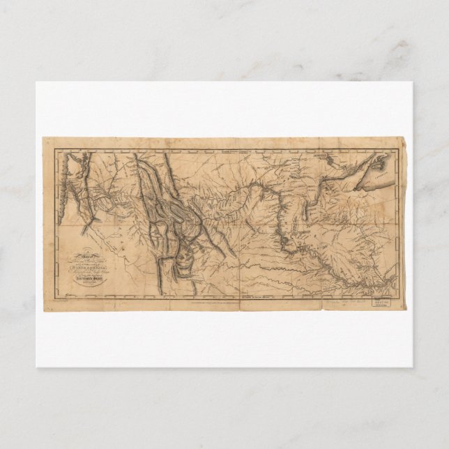 Postale Carte de Lewis & Clark's à travers l'Amérique de l (Devant)